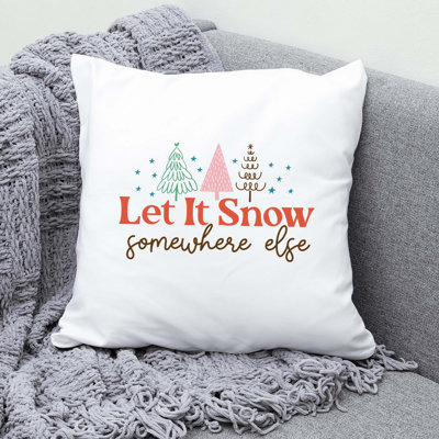 ChristmasFunny-09 Polyester Throw Pillow