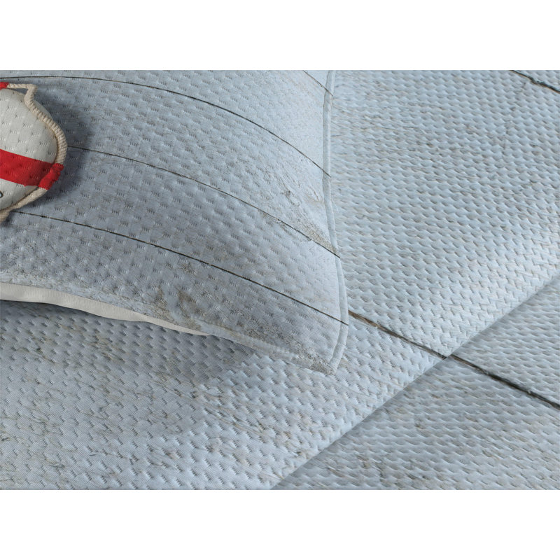 Buoy Polyester Coverlet, King Bedspread + 2 Shams