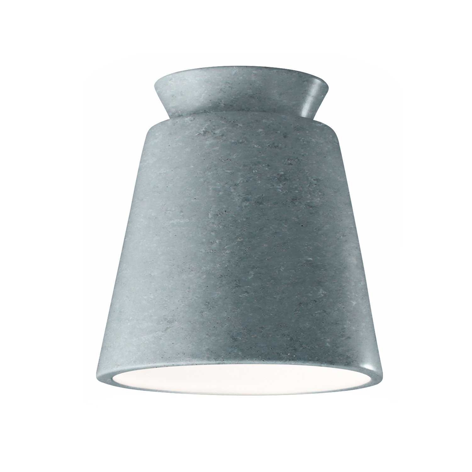 Logan 8" Single Light Flush Mount, Concrete, LED (Integrated)