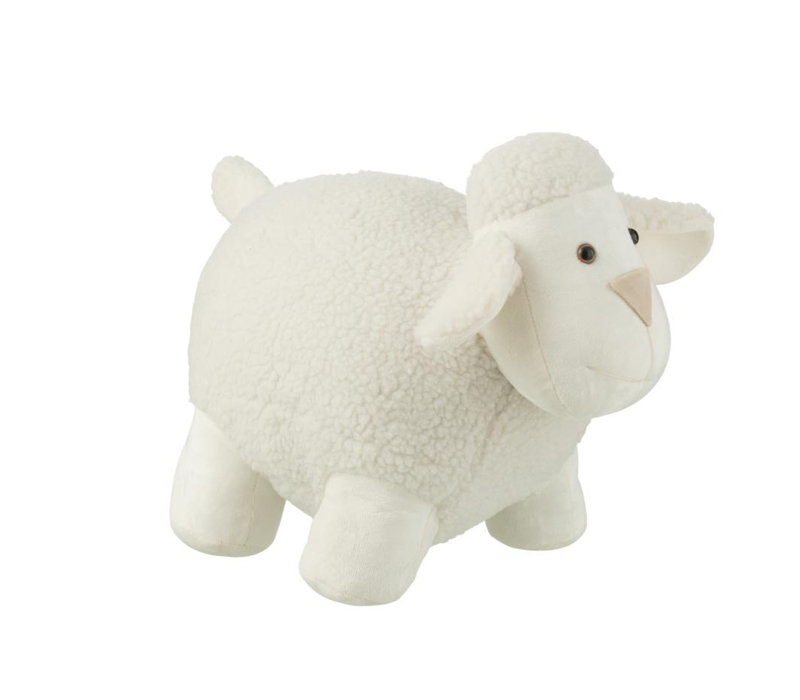 DOOR STOP SHEEP POLYESTER WHITE LARGE