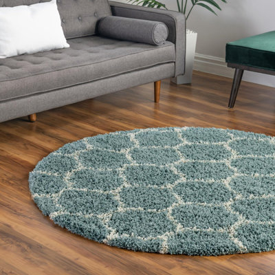 Tapis à poils longs Red Barrel Studio® Ruby Trellis