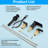 Waterfall 8 In. Widespread Double-Handle Bathroom Faucet Set 3-Holes Vanity Sink With Metal Drain-121832813