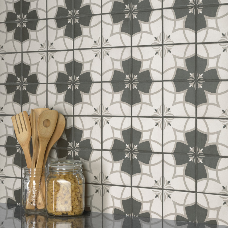 Carreau de céramique à motif pour mur et plancher 4 po x 4 po Twenties