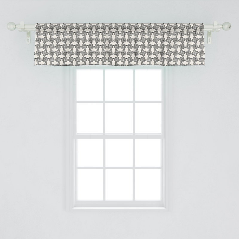 Ensemble de 2 cantonnières intérieures modernes 54 "Ambesonne Minimalist, L 54 po x L 12 po