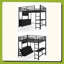 Lit mezzanine double avec bureau, lit mezzanine avec tiroirs, lit mezzanine avec lumière DEL et USB, structure de lit mezzanine robuste, lit mezzanine avec miroir, lit mezzanine multifonctionnel pour adolescents.-296932062