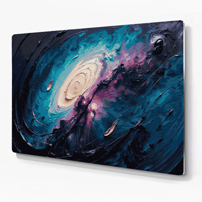 Space Orion Nebula Gray Metal Wall Art