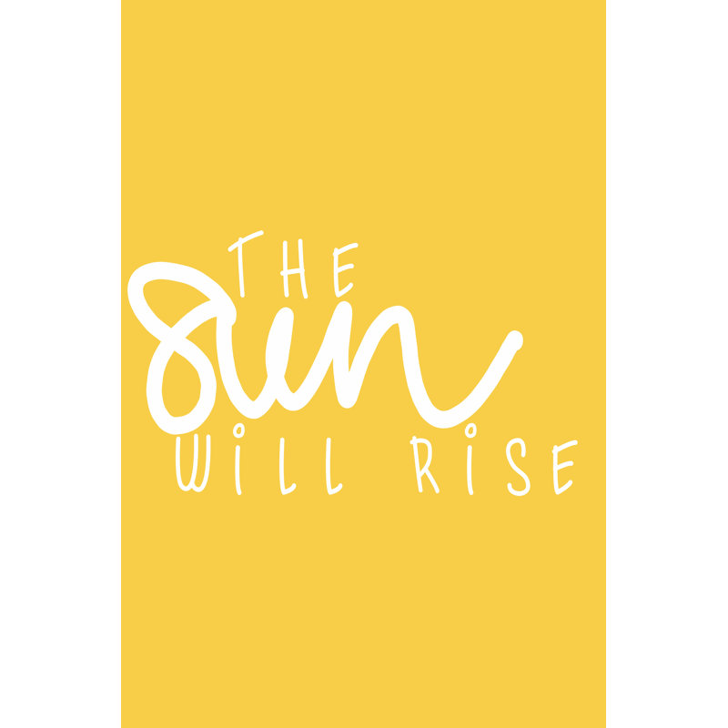 Sun I by Anna Hambly - Typography Print, Wrapped Canvas, 122 cm H x 81 cm W