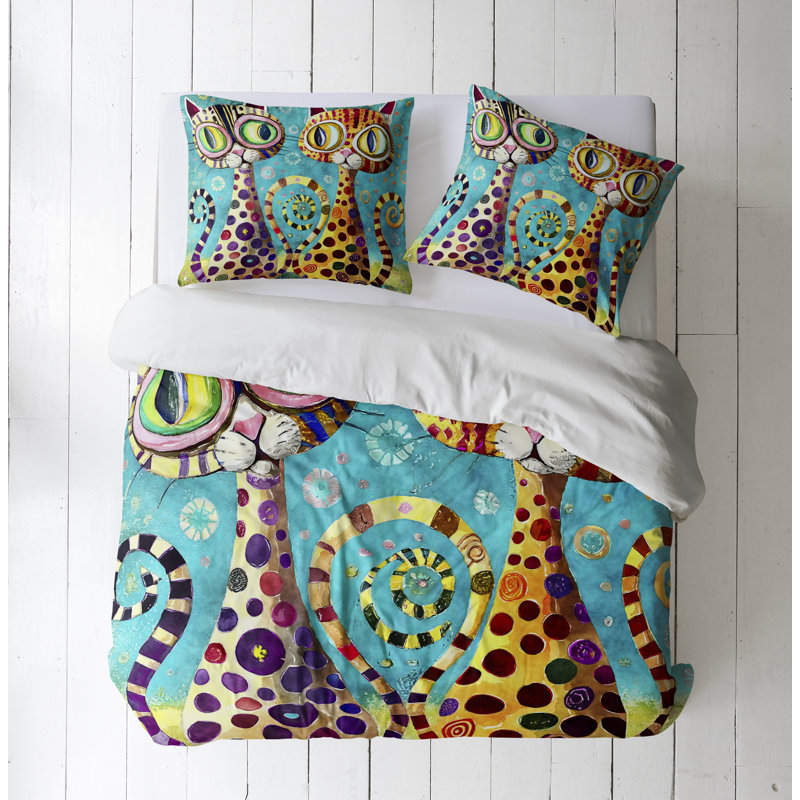 Modern & Contemporary Polyester Duvet Cover, Queen Duvet Cover + 2 Queen Shams