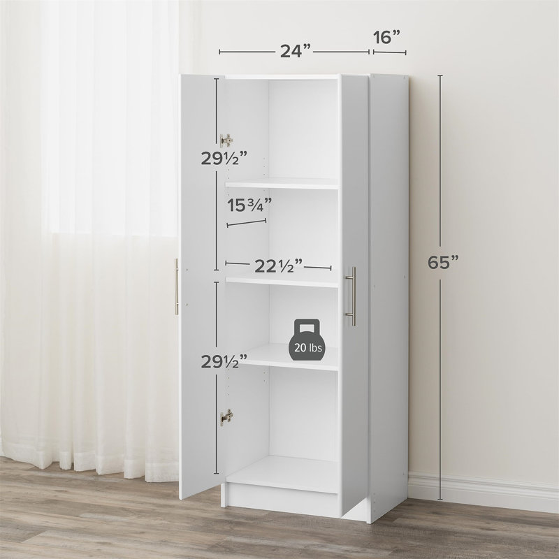 G2 65'' H Accent, 24.02", White