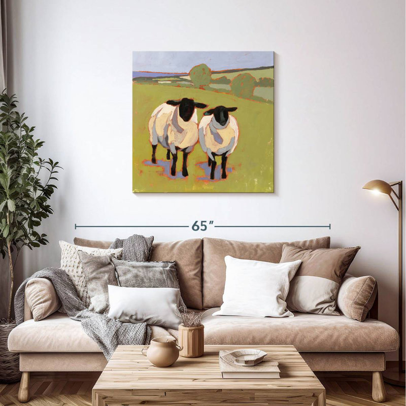 Brampt Suffolk Sheep I, H 36 po x l 36 po