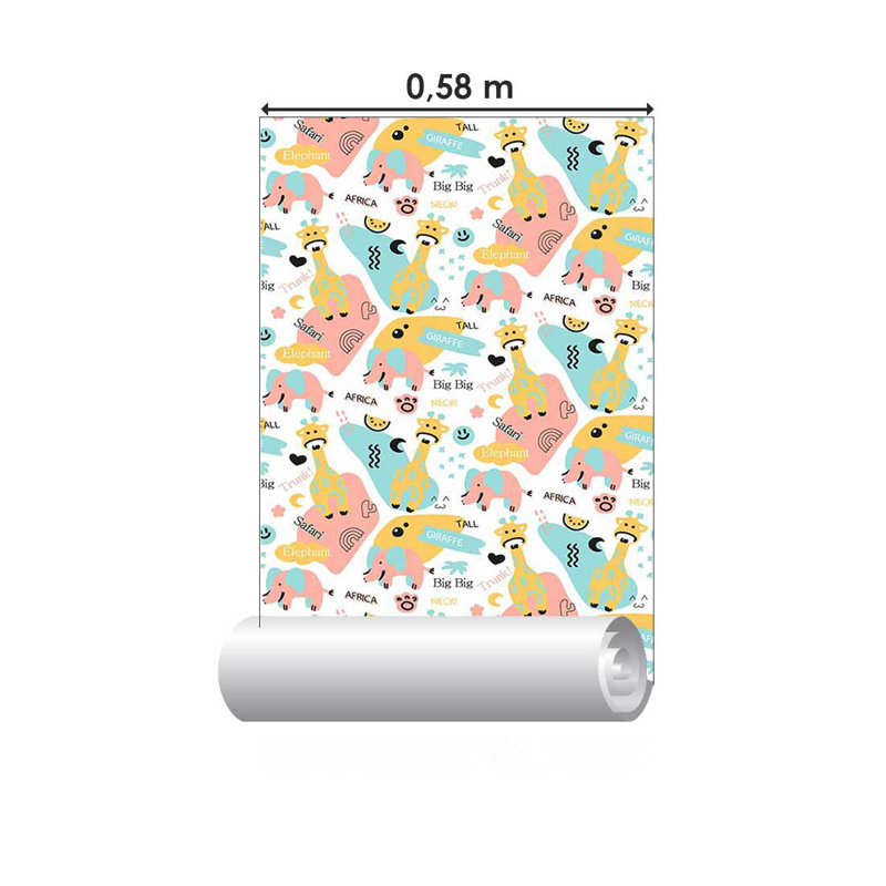 Rouleau de papier peint adhésif lisse L 126 po x l 24 po portail