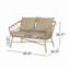 Canapé d'extérieur 48 "Paito