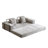 Floor Couch,Compression Sofa,Convertible Floor Sofa Bed-With Pillow Back Support Armrest,Comfy Futon Couch Lounge Sleeper Bed,Chenille Fabric,For Living Room Bedroom (Light-Grey)-1531313327