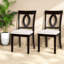 Chaises de salle à manger rembourrées Comfort, ensemble moderne en bois d'hévéa pour petite cuisine