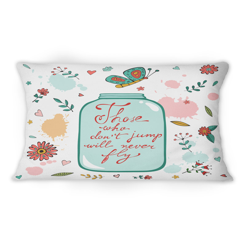 Ceux qui ne sautent pas ne voleront jamais - Coussin décoratif à imprimé traditionnel