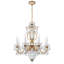 Bagatelle 8 Light 26.5in x 29in Chandelier in Heirloom Gold with Clear Radiance Crystals-1344395551