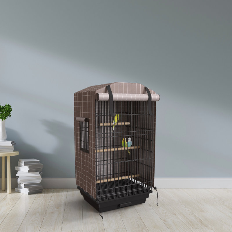Housse pour cage à oiseaux H 35 po x l 17,5 po x P 14 po - Tissu Oxford respirant et bloquant la lumière pour perruches et petites cages à oiseaux - Dorothene