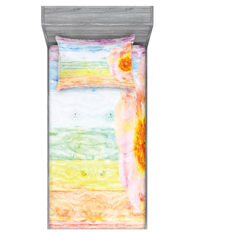 Microfiber Sheet Set, Twin Sheet Set with Fitted Sheet