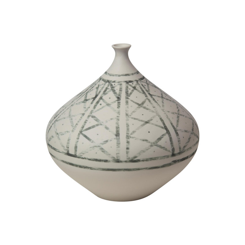 Grenz Vase-Hand Painted-Sm, 7.5'' H x 7.5'' W x 7.5'' D