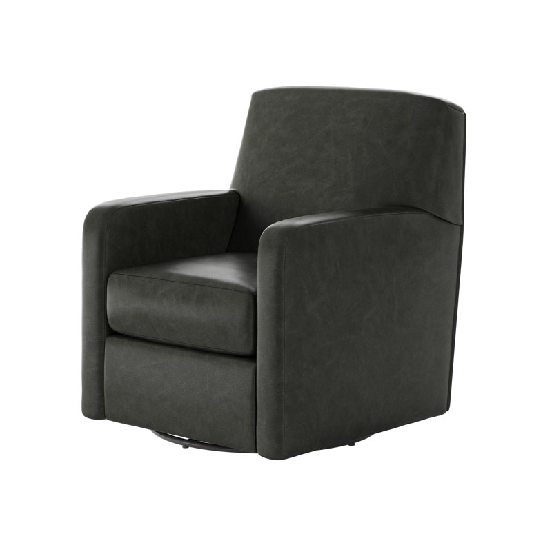 Fauteuil oscillant pivotant Balina Bindi, H 38 po x l 35 po x P 29 po, Mykonos acier