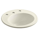 Brookline Circular Drop-In Bathroom Sink with Overflow
