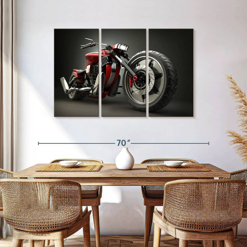 Mehar Sleek Motorcycle, 36" H x 57" W