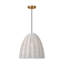 Norman 1 Light Dining Room Pendant With Ash Wicker Shade-259607377-259607383