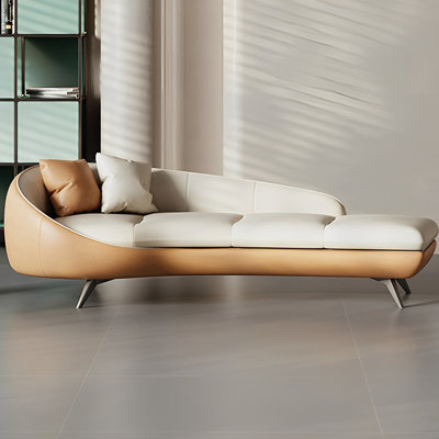 Modern Minimalist Arc Leisure Indoor Chaise Lounge