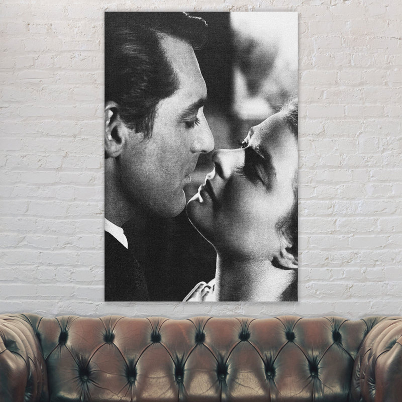 Cary Grant And Ingrid Bergman In Casablanca - Wrapped Canvas Print, 31cm H x 21cm W x 4cm D