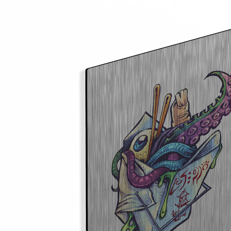 «Take Out Box» par Flyland Designs, art mural en métal,, H 16 po x l 12 po