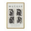 Nus Noir Matisse, reproduction d'art sur cadre argent poli-1162922784-1165647550