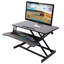 Bureau pour ordinateur portable à hauteur ajustable, station de travail assis-debout réglable avec plateau pour clavier, noir-1835112177