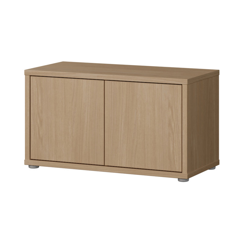 Sabih 4 Pair Shoe Storage Bench, Oak Wood