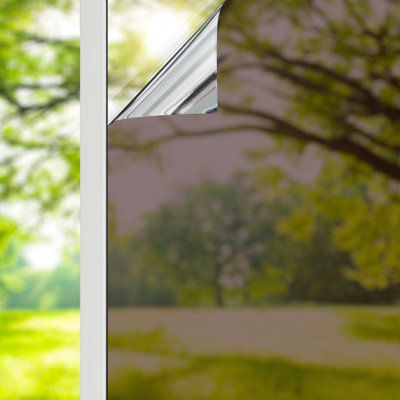 One Way Privacy with Heat Control Non-Wall Damaging Window Decal