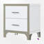 Table de chevet 2 tiroirs Hartwig-993763475