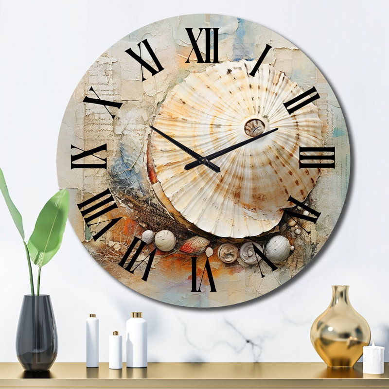 Horloge murale en métal Yamna, Grand