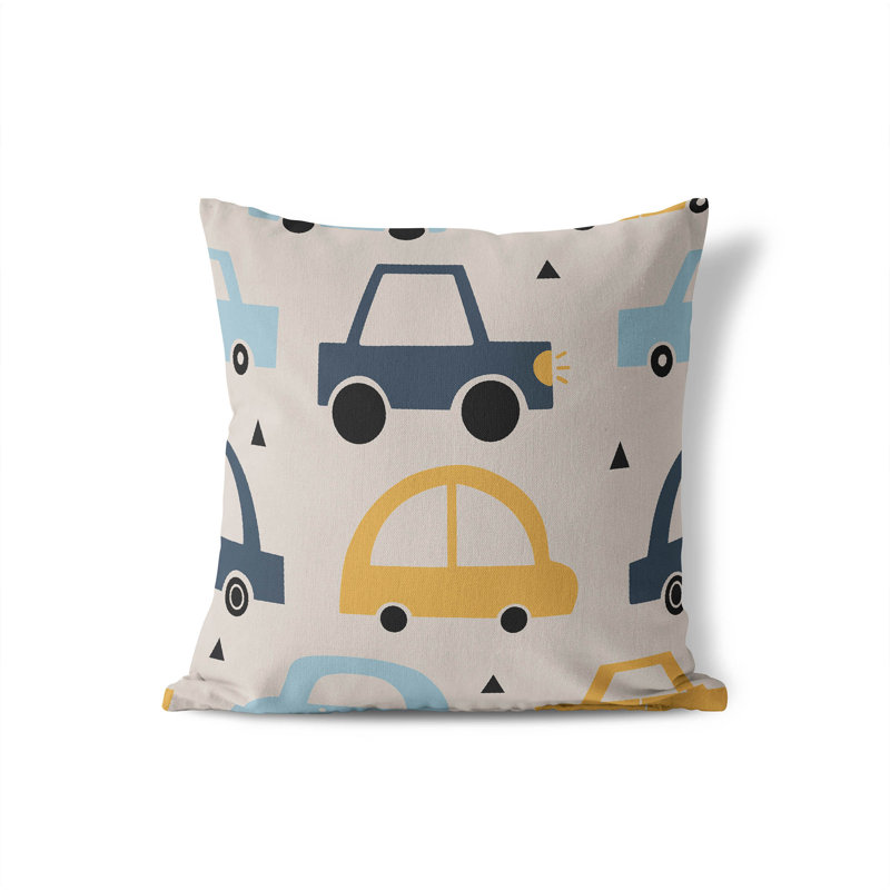 Coussin Driveway, H 20 po x l 20 po, Taupe / jaune