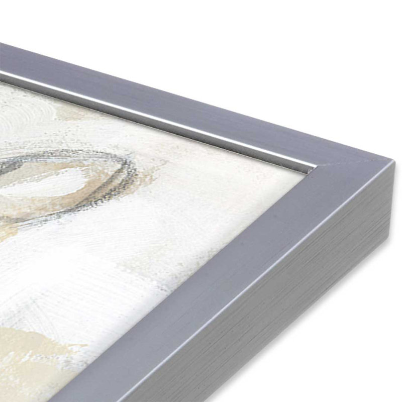 «Bouquet Sketch Impression I» par June Erica Vess, reproduction d'art, H 12 po x l 12 po, Argent argent