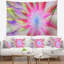 Tapisserie floral rose de fleurs exotiques-28494578