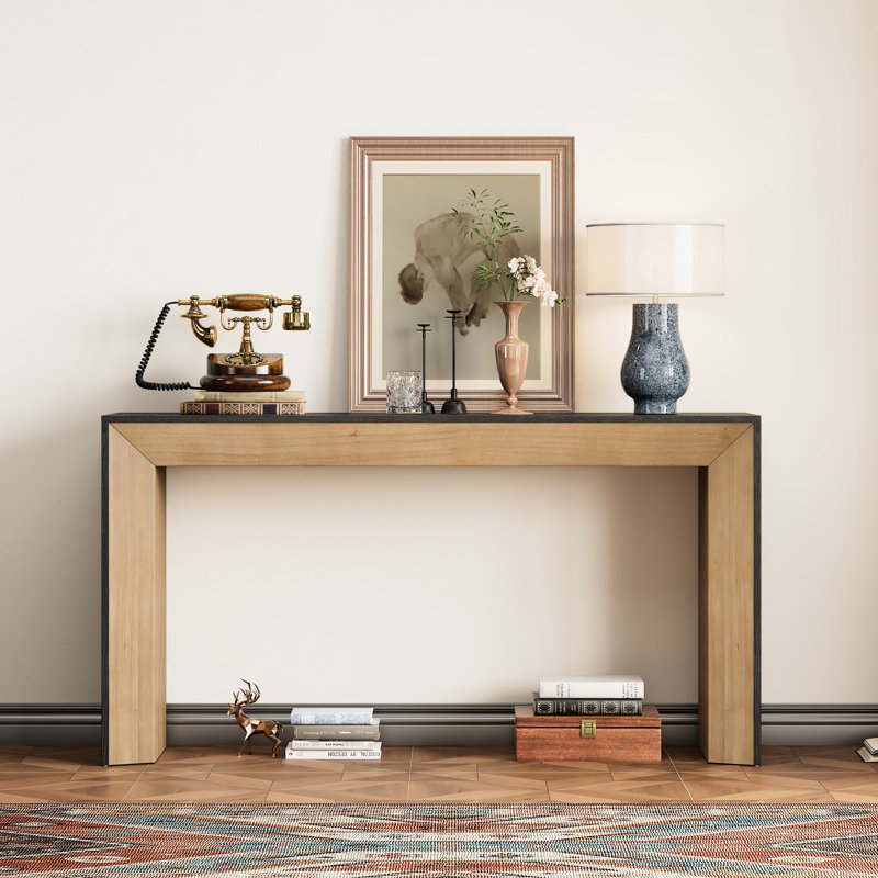 Console de foyer élégante - Convient à différents environnements et table pratique avec plateau en placage de bois fin au design charmant et polyvalent. Magnifique