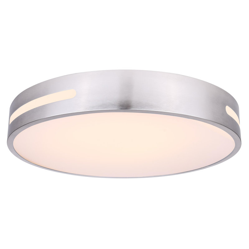 Deovian LED Flush Mount, Brushed Nickel