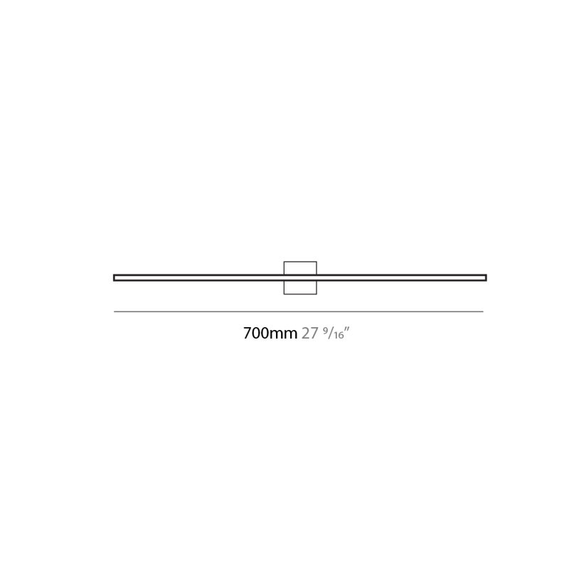 Orizzonte - 9.56 Inch 7.92W 1 LED Wall Mount