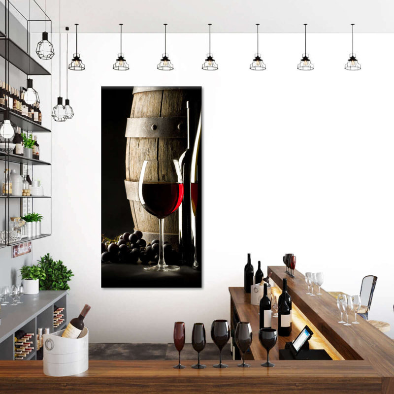 Cabernet Wine Canvas Print, 42" H x 21" W x 1.25" D