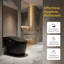 Toilette moderne avec bidet, siège chauffant, chasse d'eau automatique, capteur de pied, conforme Ada-128993274