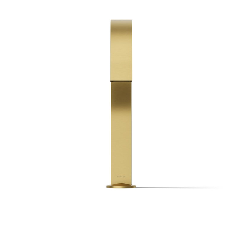 Components Deck-Mount Bath Spout with Ribbon Design, Brass