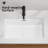 Undermount Kitchen Sink 24" x 16" - Deep Single Bowl Ceramic Sink, No Grid & Drain