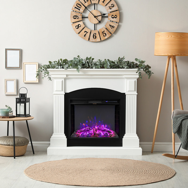 Masa Symple Stuff 27 " W Black Electric Fireplace Insert with BTU 5118