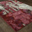Tapis abstrait rouge / beige Elara-30979441