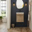 Meuble-lavabo mural de 18 po avec lavabo pour petits espaces-1152161798