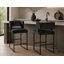 Tabouret à hauteur de comptoir rembourré 27 "avec structure en métal Farnsworth 